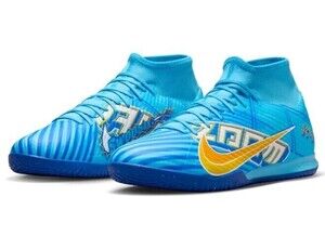 Nike Zoom Mercurial Superfly 9 KM IC Soccer Shoes Blue DO9346-400 Men's Size 12